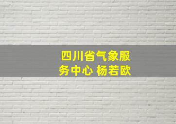 四川省气象服务中心 杨若欧